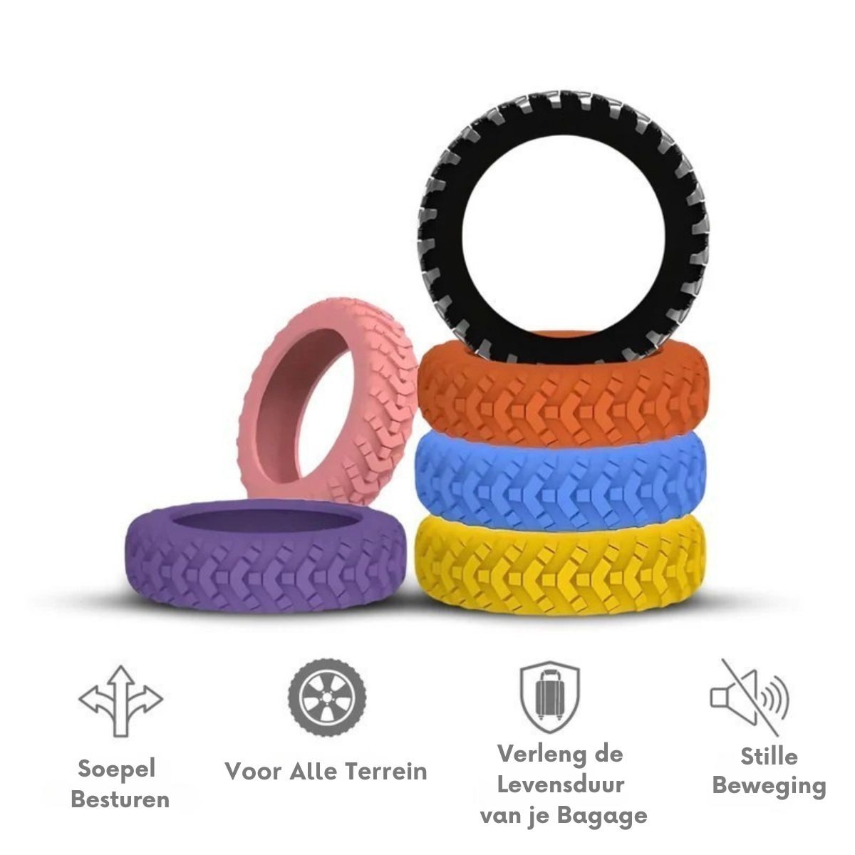 Bagagewiel Beschermers | 8-stuks.