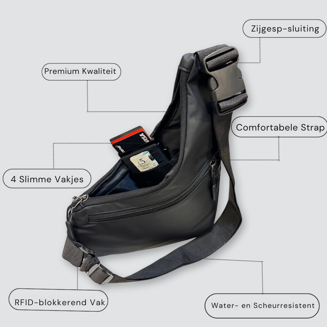 SecuPro Anti-diefstal cross-body tas