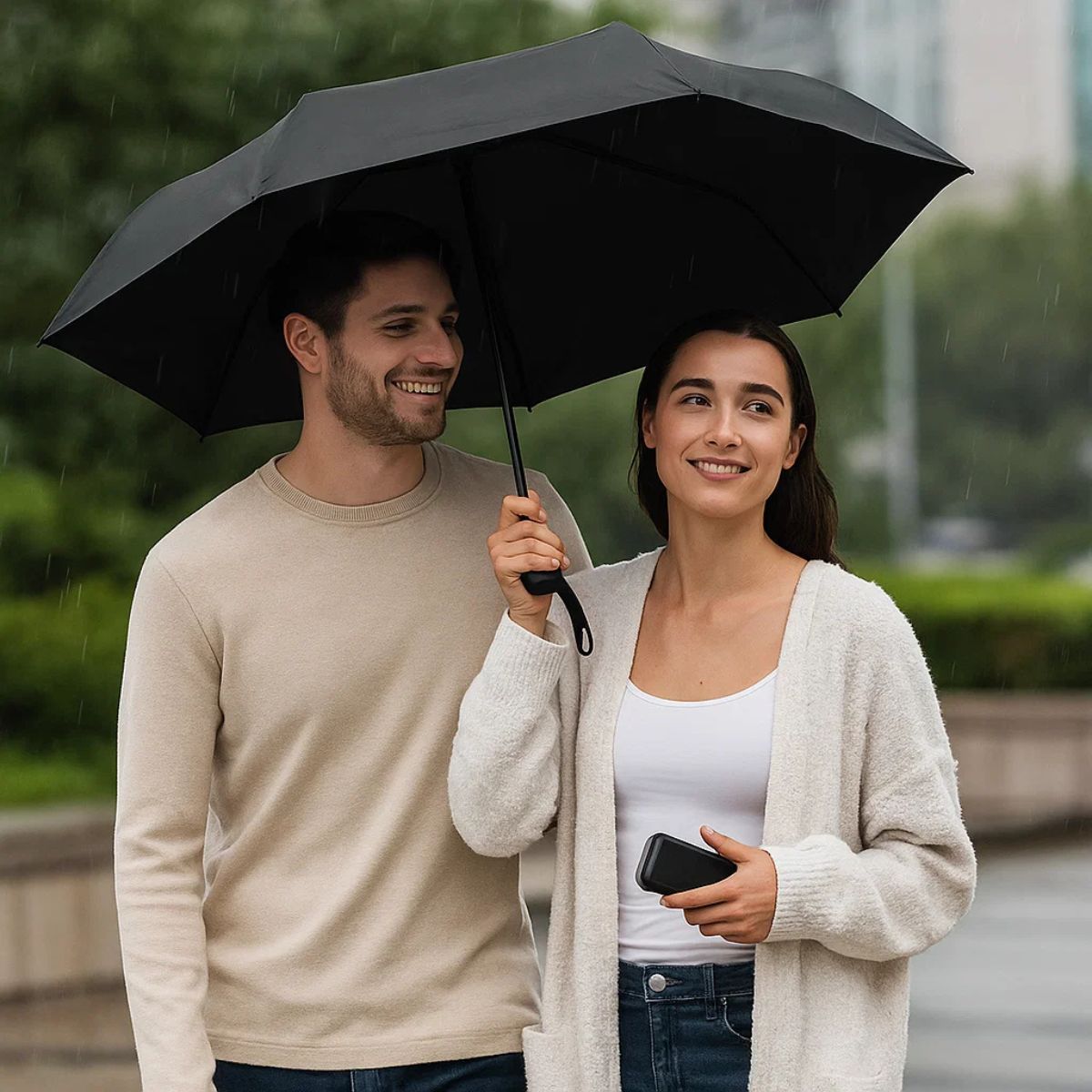 Compacte Reisparaplu & Etui