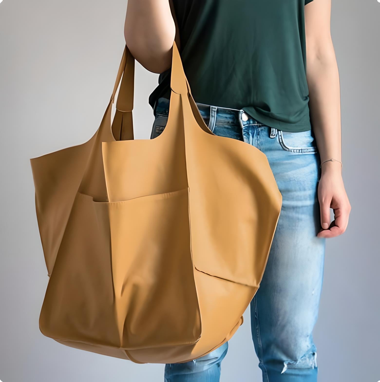 Aria | Oversized Leren Tote Bag