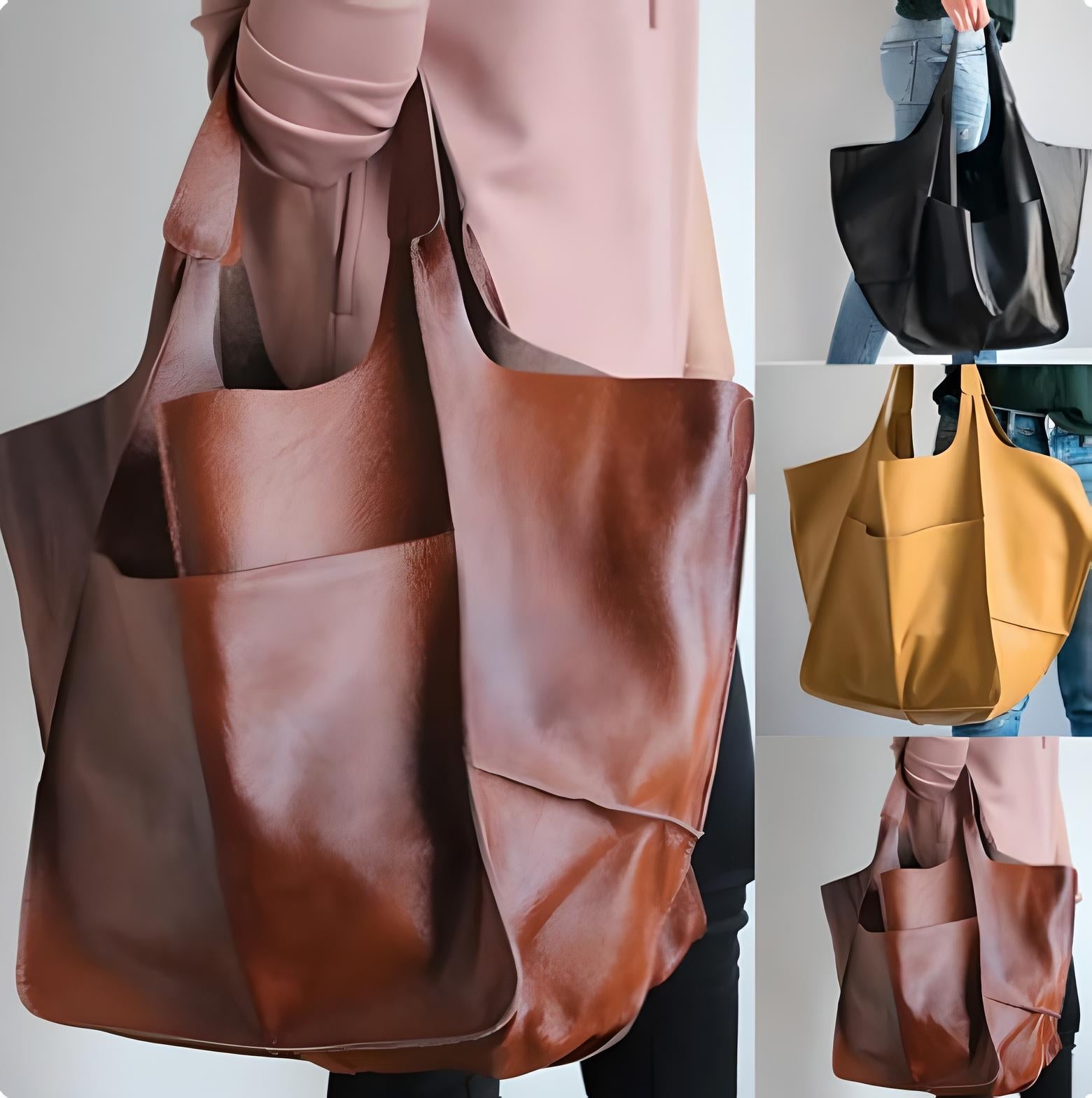 Aria | Oversized Leren Tote Bag