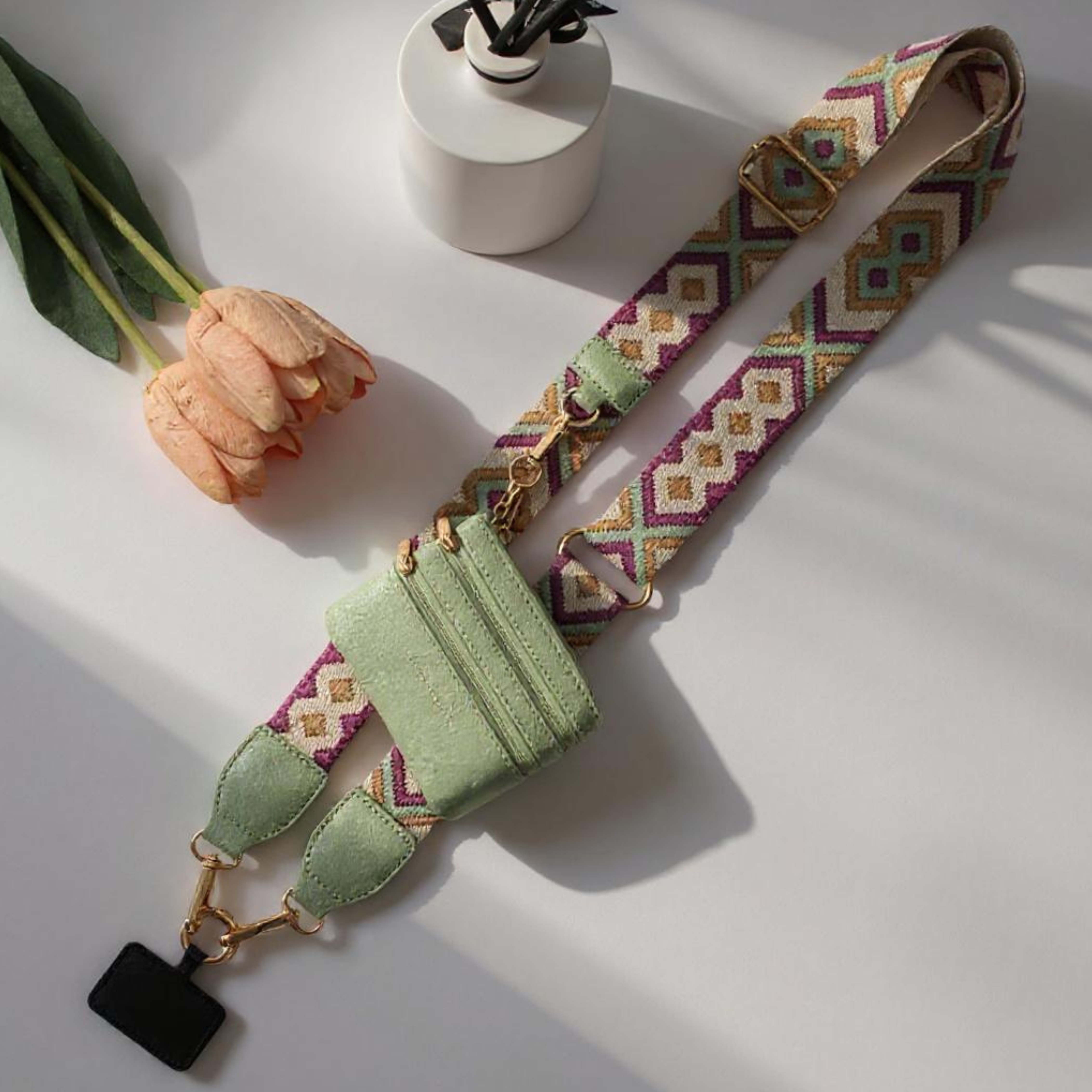 ZipStrap Crossbody Telefoon Houder