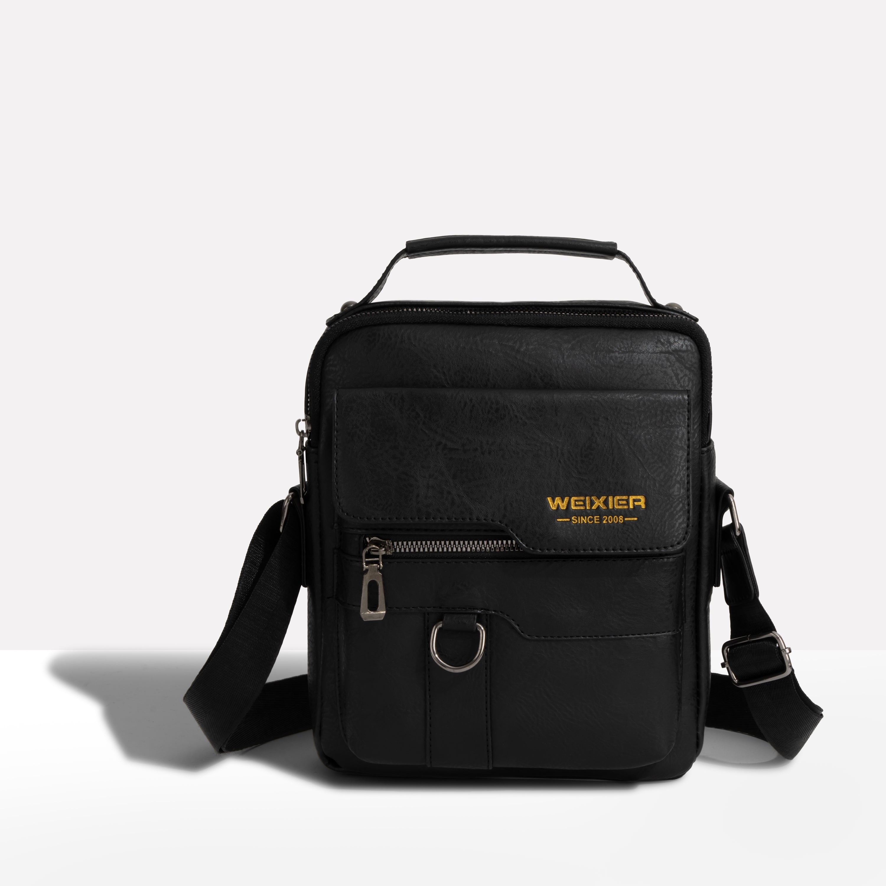 Beveiligde Leren Schoudertas tegen Diefstal