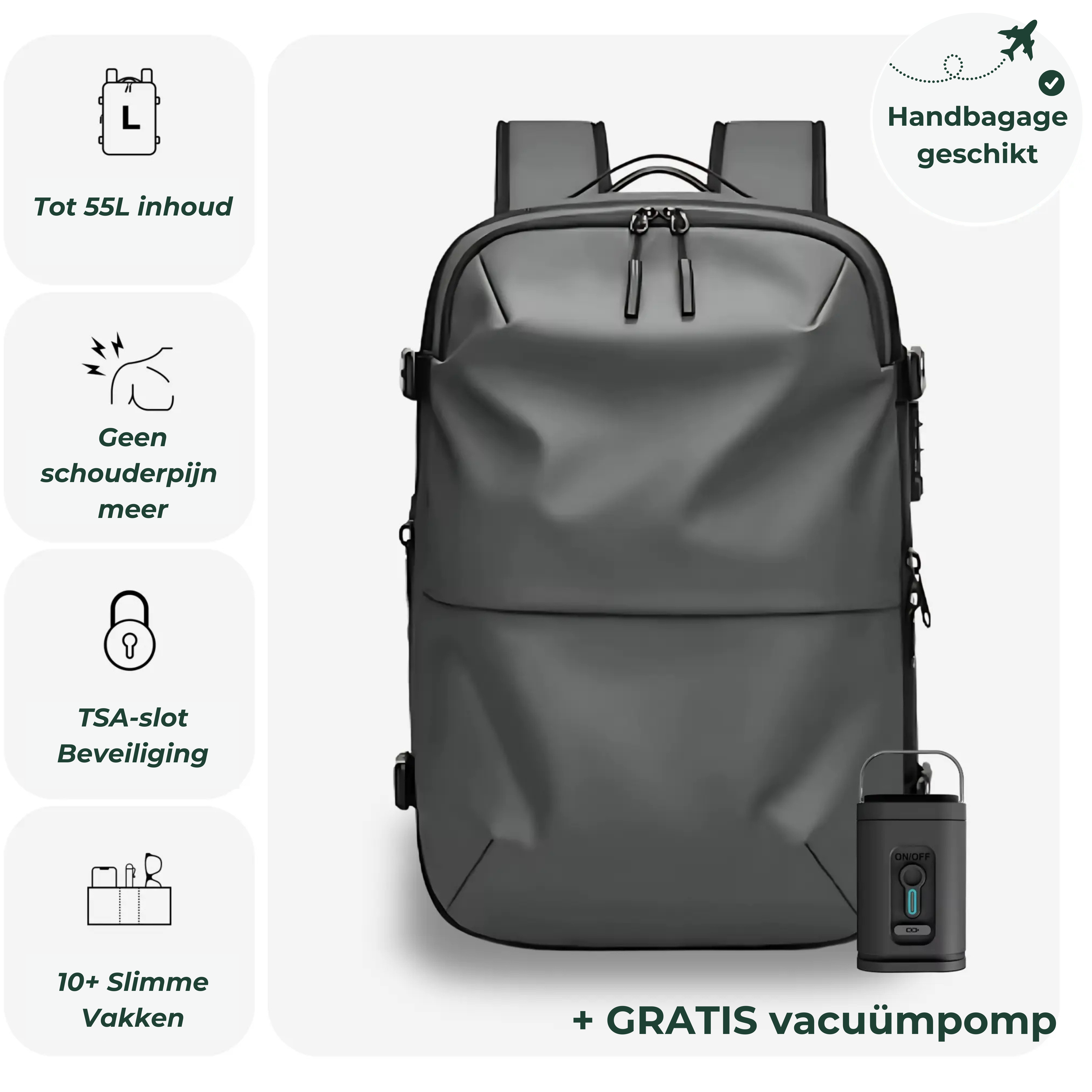 Reistas + GRATIS vacuümpomp