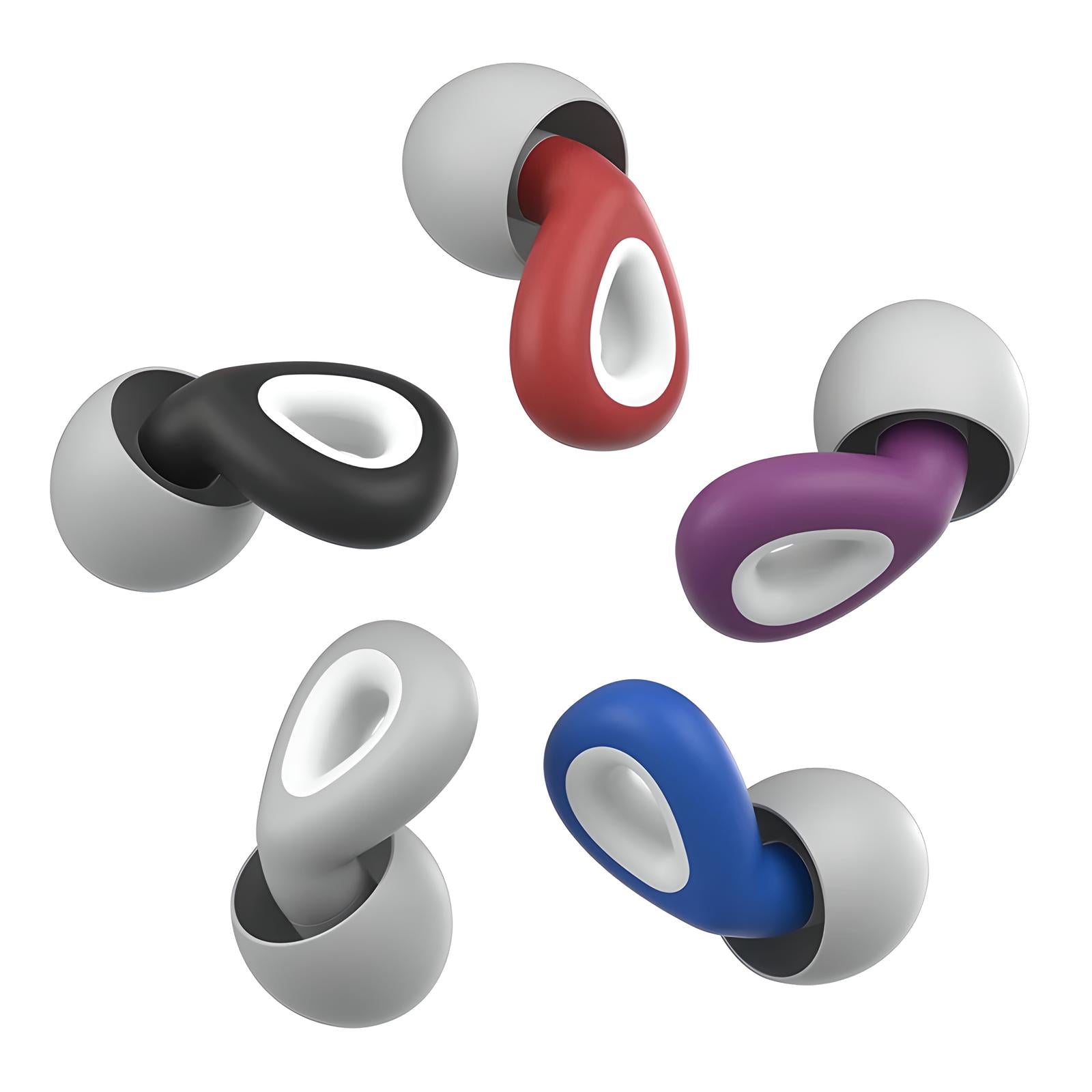 Set of Noise-Canceling Travel Earplugs