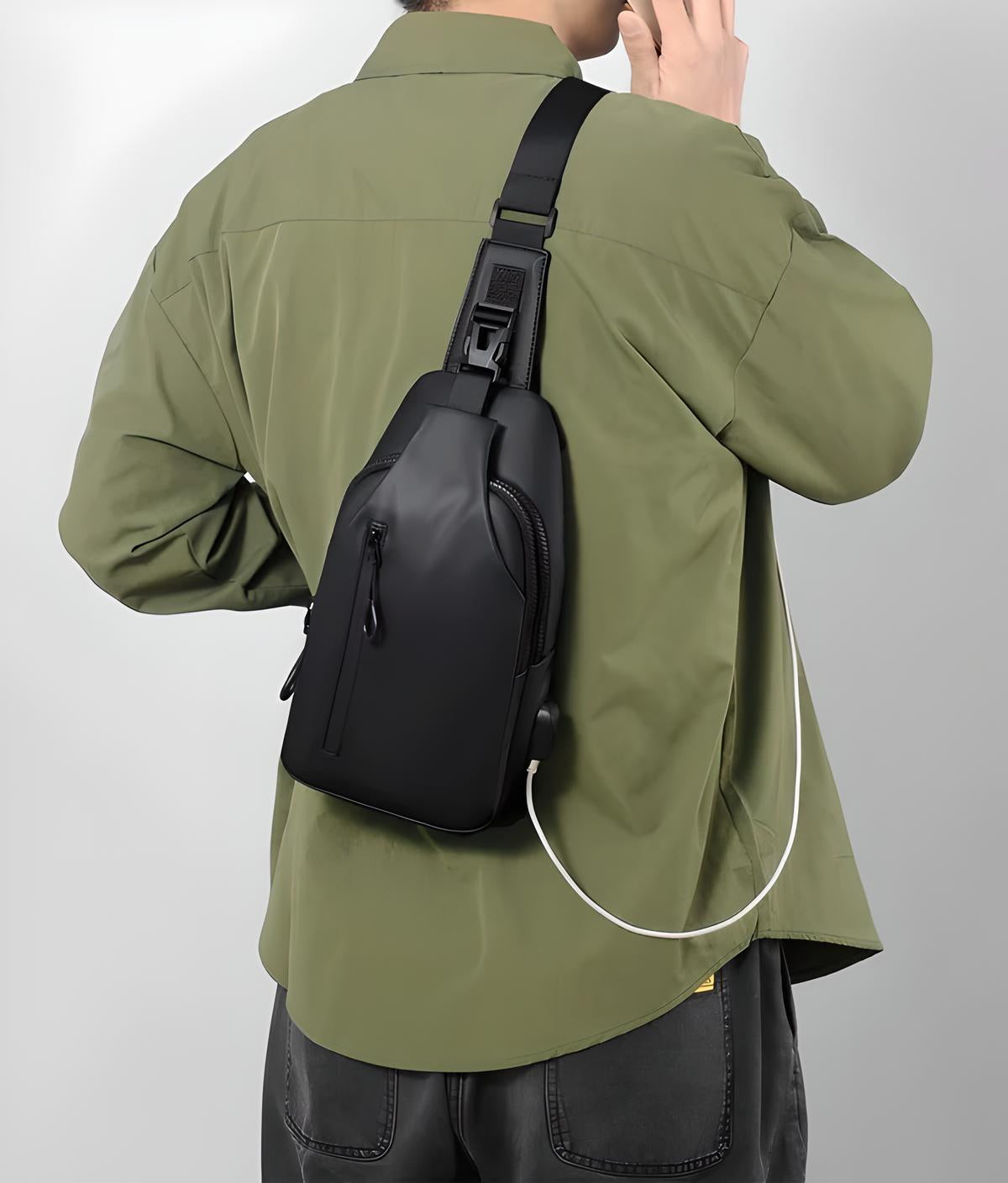 Waterproof Shoulder Bag with Anti-Theft Protection