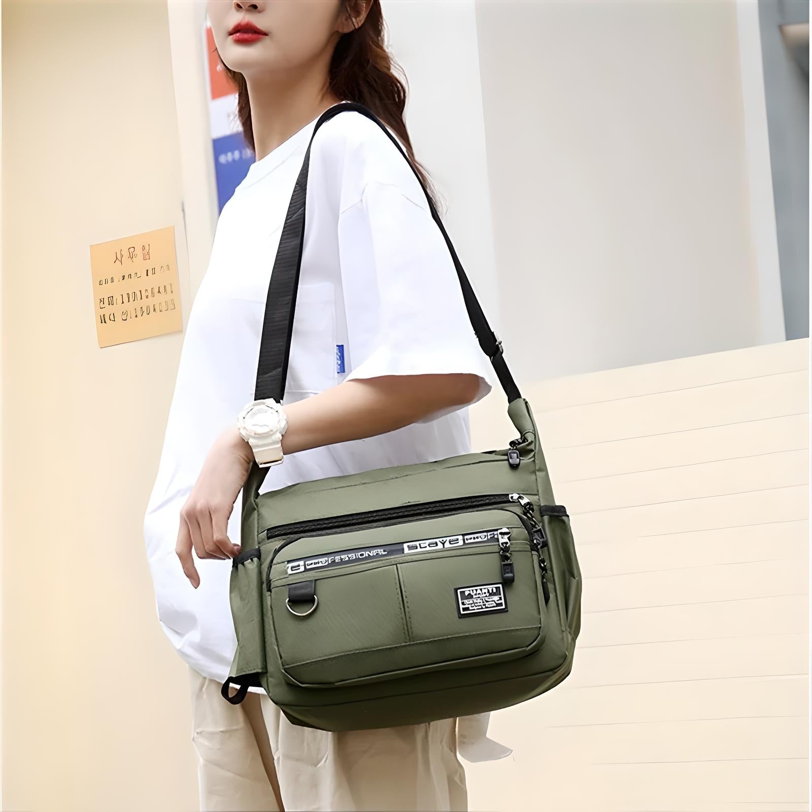 Spacious Shoulder Bag with Anti-Theft Security