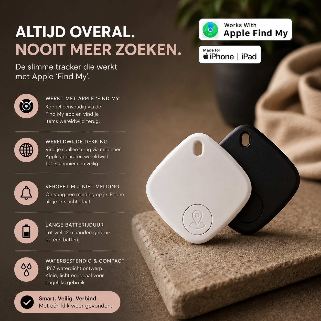 Travara SmartTag™ | Nooit Meer Je Spullen Kwijt