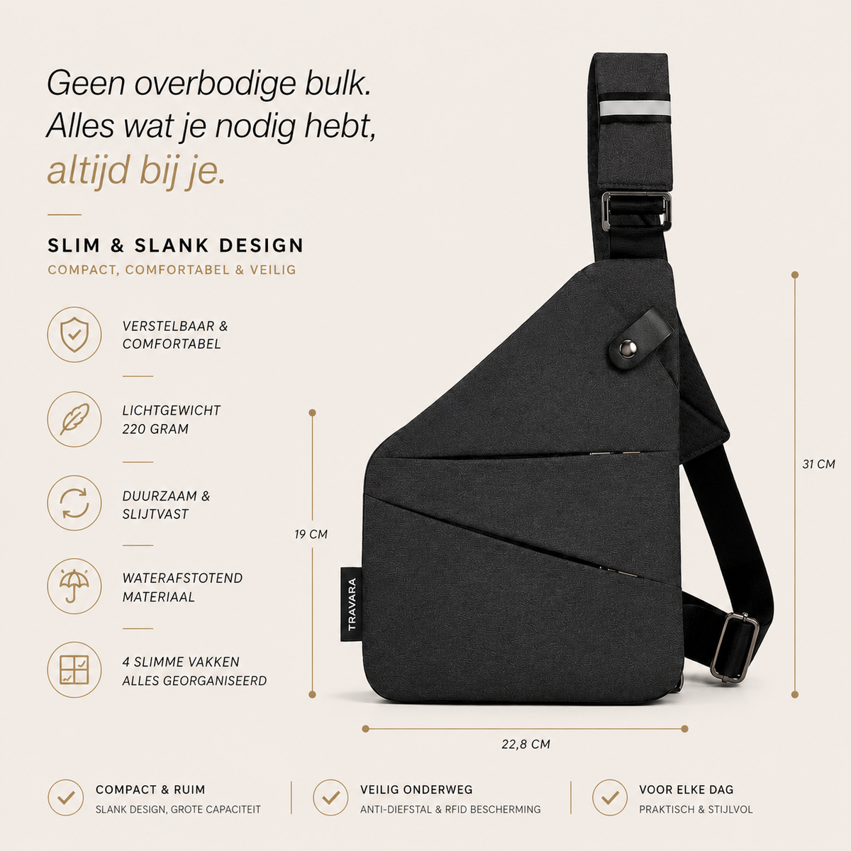 SecuBag | Schoudertas