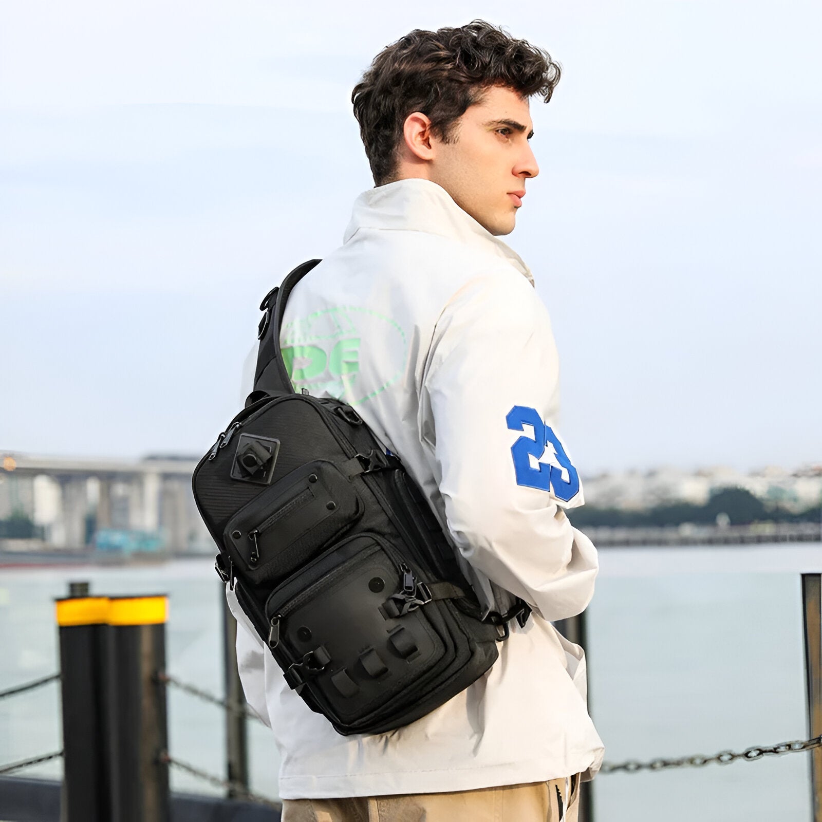 SecureStride Large Anti-Theft Shoulder Bag