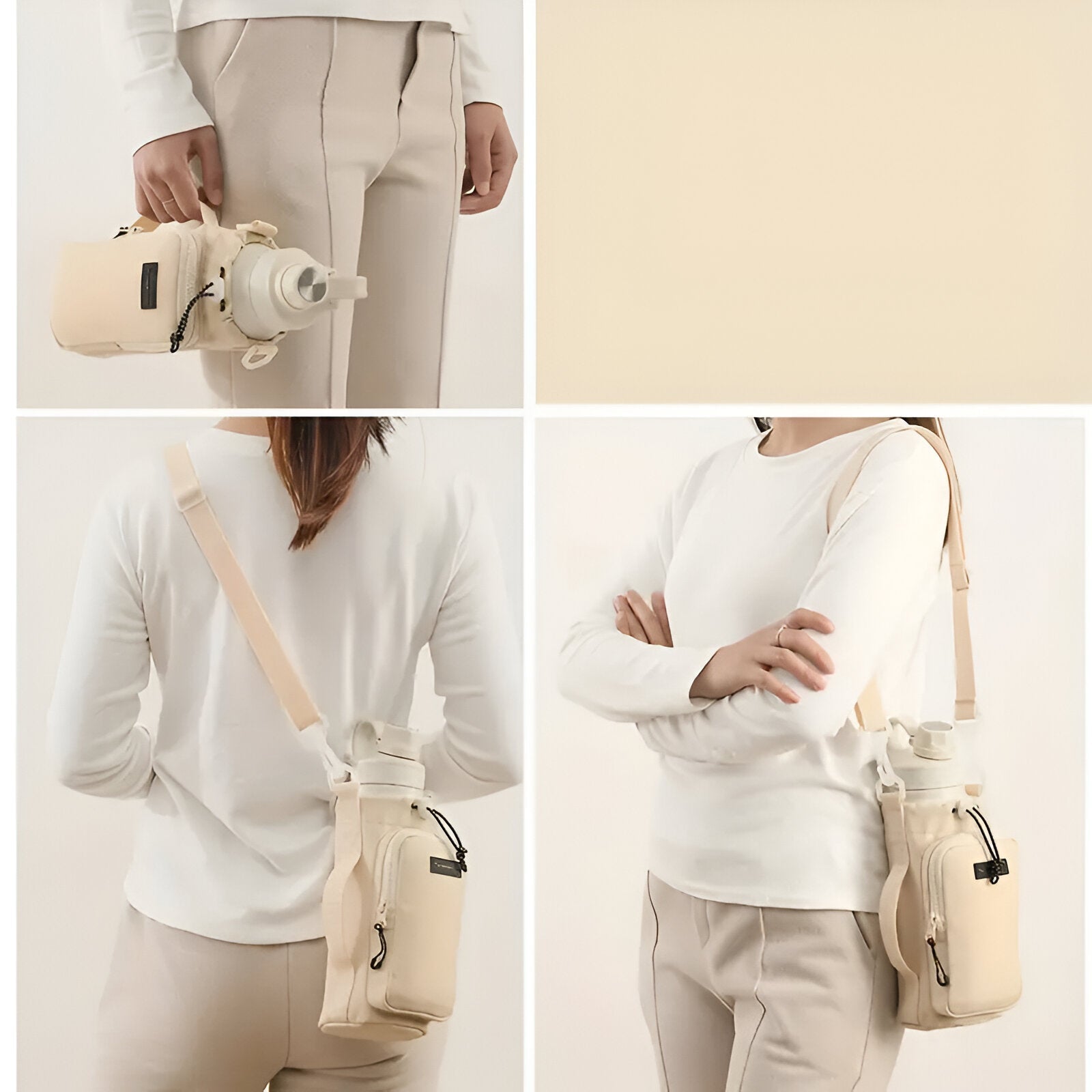 SafeSip | Shoulder Bag with Bottle Carrier
