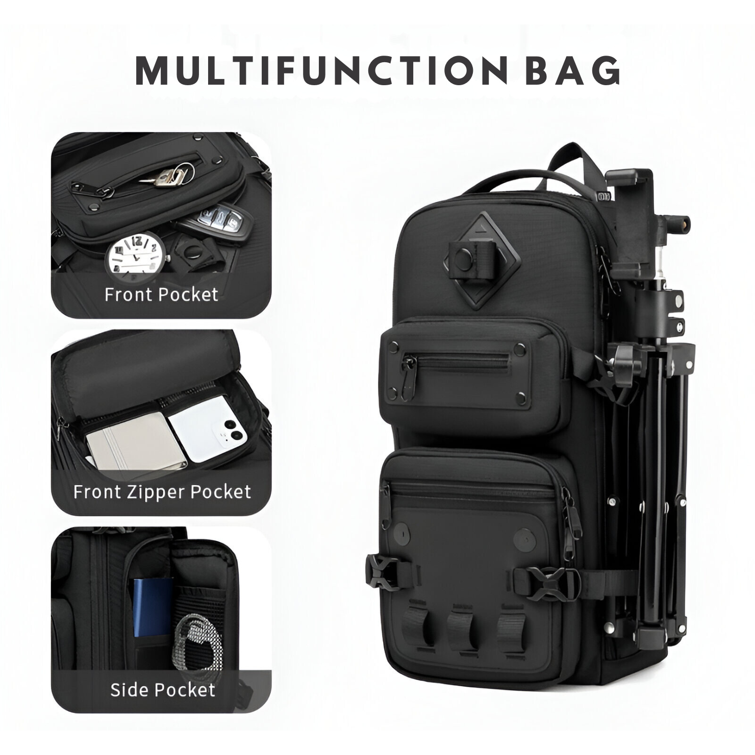 SecureStride Large Anti-Theft Shoulder Bag