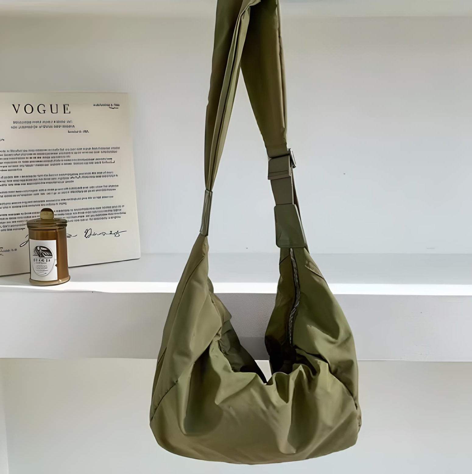 Olive | Puffer schoudertas