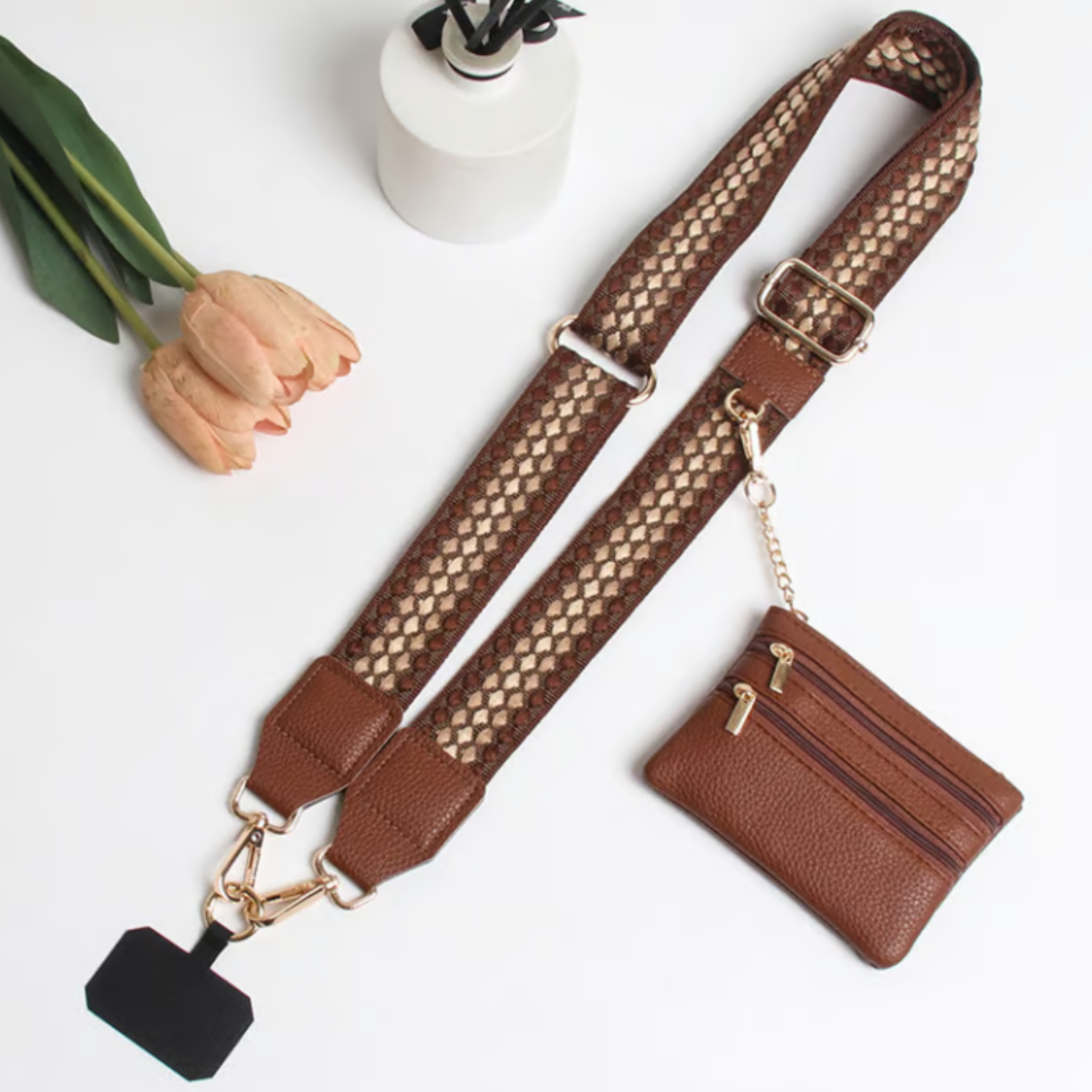 ZipStrap Crossbody Telefoon Houder