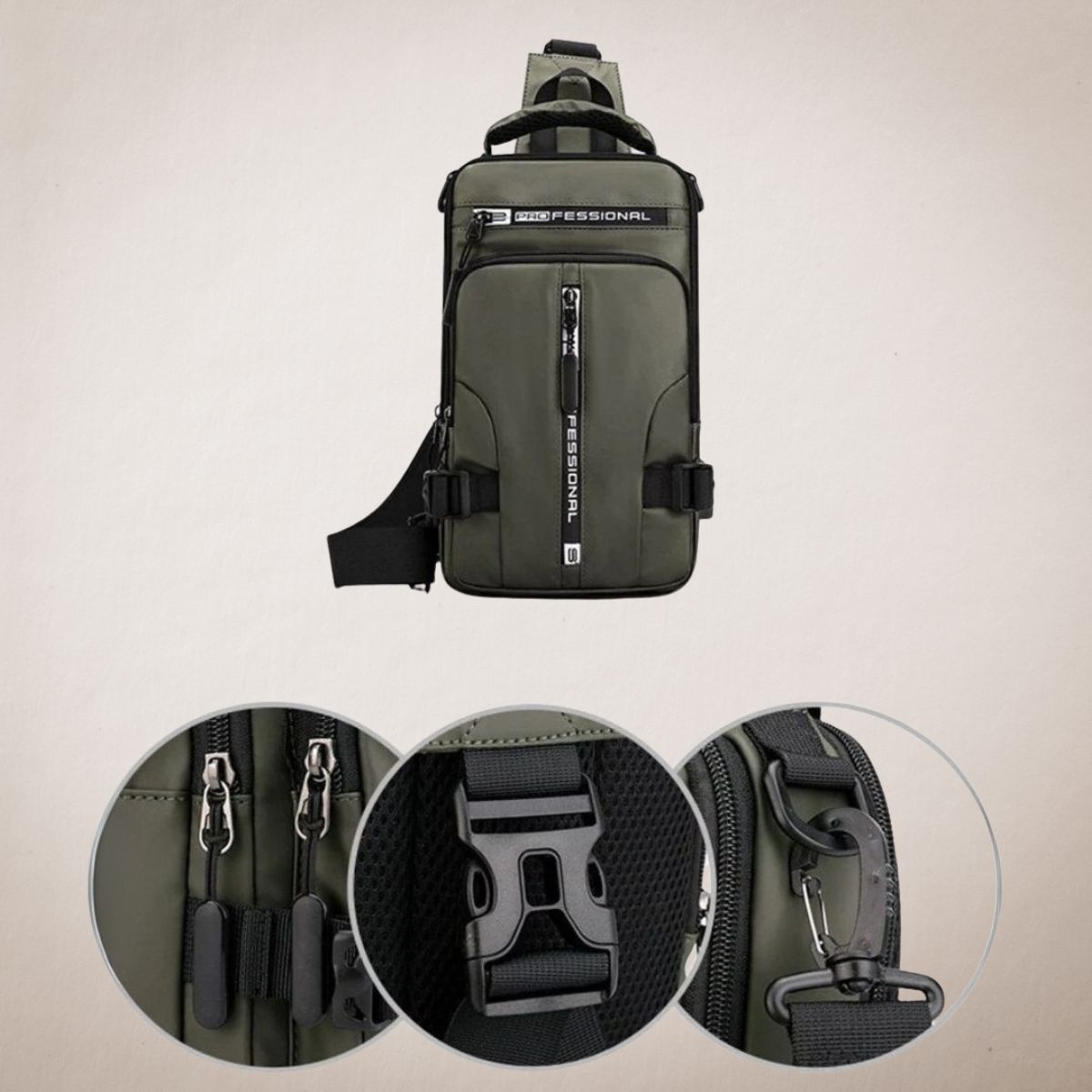 GripSafe | Multifunctionele schoudertas