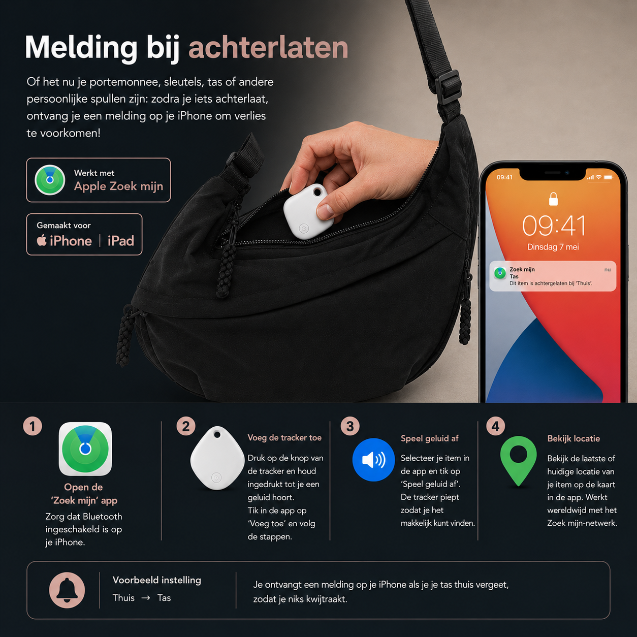 Travara SmartTag™ | Nooit Meer Je Spullen Kwijt