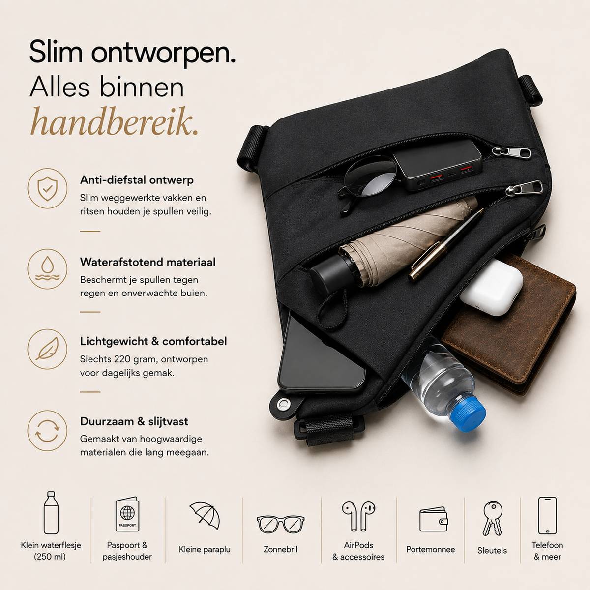 SecuBag | Schoudertas