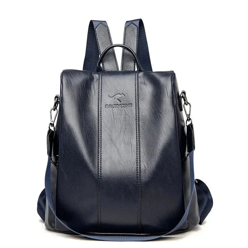 Tourer | Dames Antidiefstal Leren Rugzak