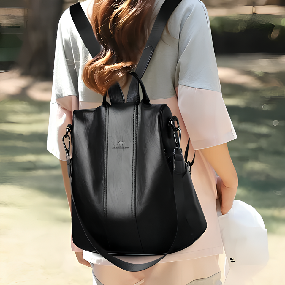 Tourer | Dames Antidiefstal Leren Rugzak